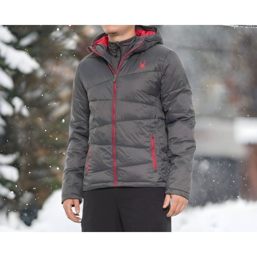 Spyder Nexus Winter Jacket Men’s Medium Insulated Puffer Thermaweb Gray NWT$199
